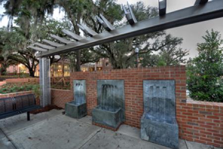 Photo of fountains outside of UHS